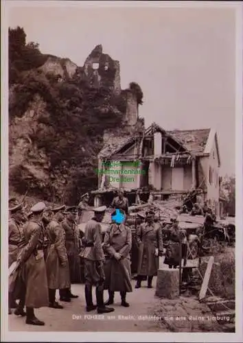 166324 AK Photo Hoffmann München Karte W 31 Luxemburg 1940 Ruine Limburg