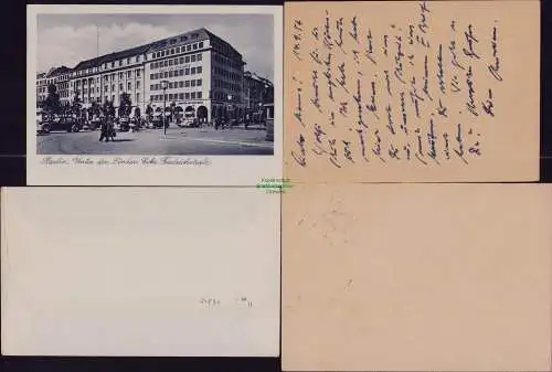 B21841 4x Brief / Postkarte DDR 1952 308 309 MeF MiF