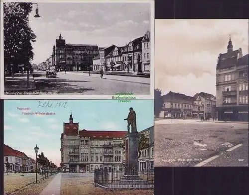 160450 3 AK Neuruppin Friedrich-Wilhelm-Straße 1912 Geschäft Hermann Paries