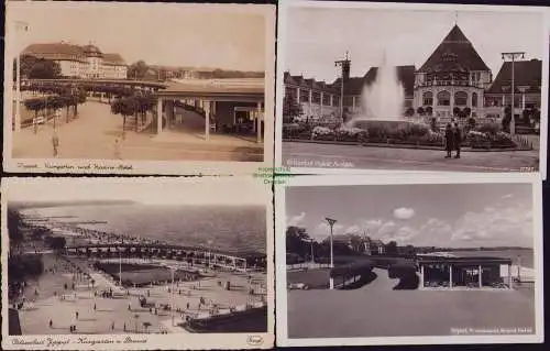 163080 4 AK Sopot Zoppot Kurhaus 1943 Kasino Hotel Kurgarten 1941