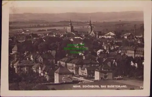 166152 AK Mährisch Schönberg Gau Sudetenland 1944 Feldpost