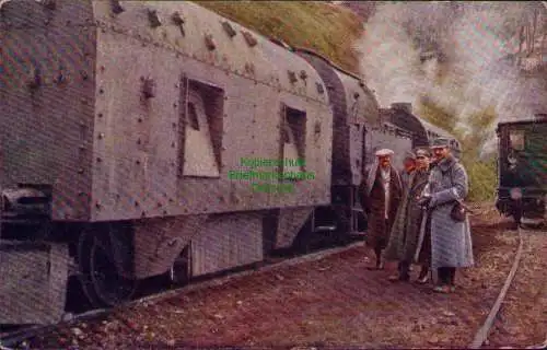 163062 AK 1. Weltkrieg Österreichisch - Ungarischer Panzerzug in d Karpaten 1917