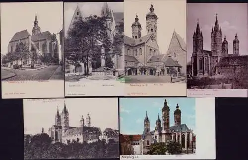 165981 6 AK Naumburg a. S. Wenzelskirche 1903 Verlag Brück & Sohn Dom Brunnen