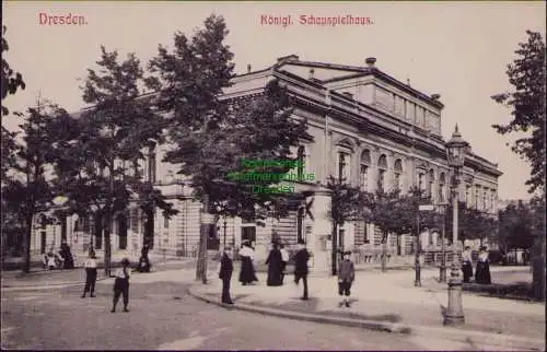 163122 AK Dresden Königl. Schauspielhaus 1909