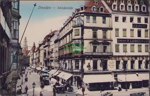 163120 AK Dresden Schloßstraße um 1915 Patent Bureau 1872 Kunstverlag A Hartmann