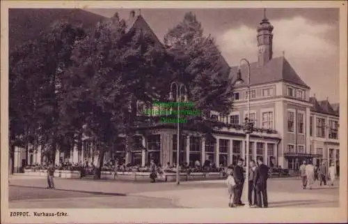 163131 AK Sopot Zoppot 1938 Kurhaus Ecke