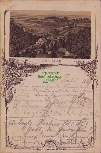 163016 AK Bremke Gleichen Kr. Göttingen Vorläufer 1888