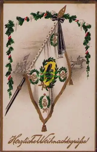 165945 AK 1. Weltkrieg 1915 Herzliche Weihnachtsgrüße K. Bayr. Ersatz Division