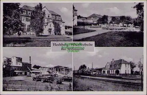 163057 AK Nordholz Wursterheide Krs. Wesermünde 1956 Bahnhof Hartsteinwerk
