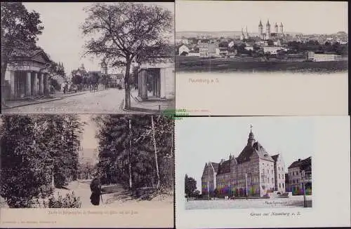 165980 4 AK Naumburg a. S. Blick zur Stadt 1903 Verlag Brück & Sohn N. Gymnasium