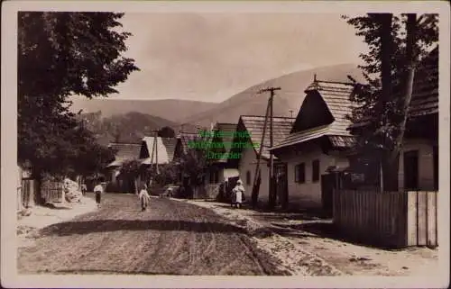 166153 AK Pohorela Pohorella Slovakei 1952 Dorfstraße