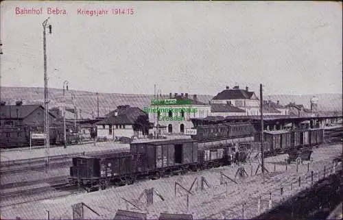 165939 AK Bahnhof Bebra Kriegsjahr 1914 / 16 Feldpost 1916