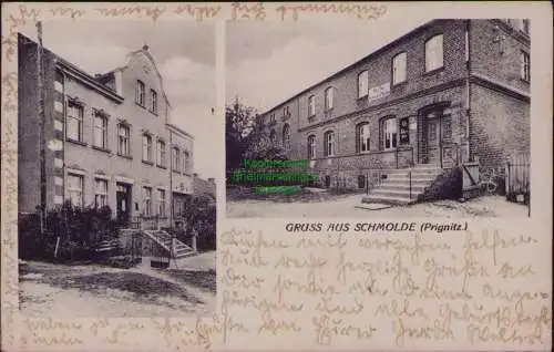 163021 AK Schmolde Prignitz Gasthof Hermann Wolter 1932