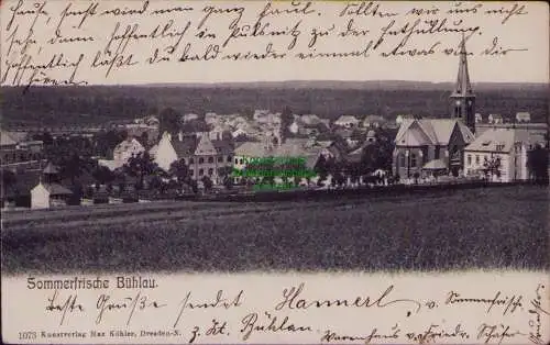 165949 AK Sommerfrische Dresden Bühlau 1907