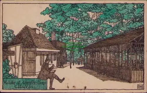 163076 AK Küstrin Kietz 1915 Künstlerkarte Feldpost Kompagnie Küche
