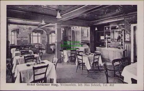 163071 AK Weißenfels Hotel Goldner Ring Max Schoch