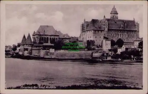 167018 AK Marienburg Wpr. Schloß Westseite 1943