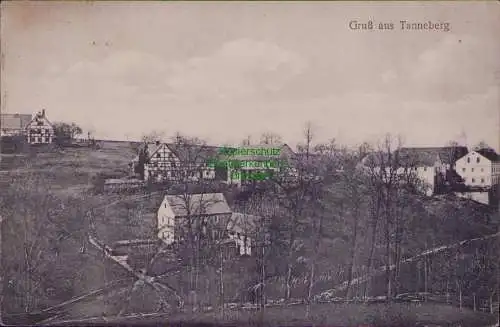 167015 AK Tanneberg Sachsen 1932 Landpoststempel Dresden Land