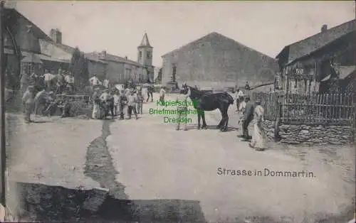 166237 AK Dommartin Frankreich 1916 Dorfstraße Feldpost K.B. 1. Armeekorps