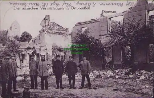 167029 AK Die russischen Verwüstungen in Ostpreußen 1915 Neuhausen Kr Königsberg