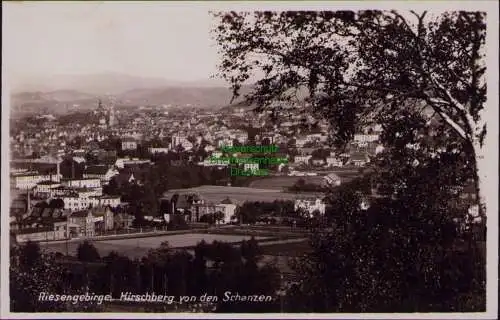 167103 AK Riesengebirge Hirschberg von den Schanzen Jelenia Gora um 1935