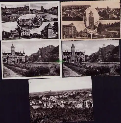 167050 5 AK Haynau Schlesien Schützenhaus Heldenhainum 1944 Bahnhofsplatz