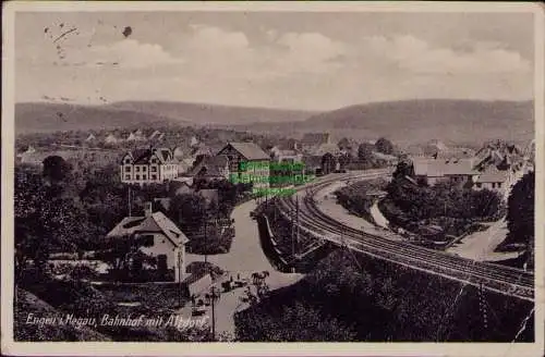 166277 AK Engen im Hegau 1929 Bahnhof mit Altdorf