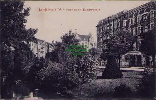 167006 AK Gorzow Wielkopolski Landsberg an der Warthe 1916 an der Bismarckstraße