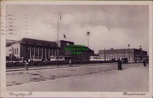 166256 AK Königsberg i. Pr. 1933 Hauptbahnhof