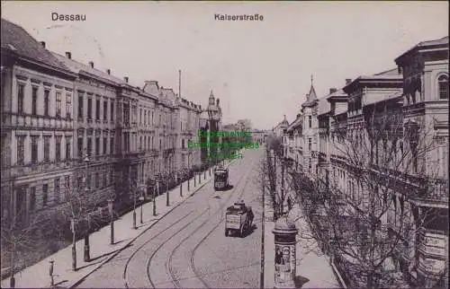 166234 AK Dessau Kaiserstraße 1912