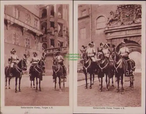 166232 2 AK Torgau 1924 Geharnischte Comp.