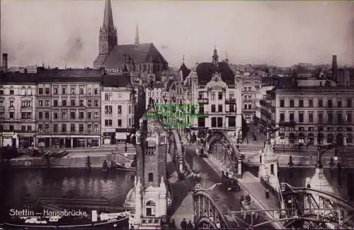 166218 AK Stettin Szczecin 1927 Hansabücke