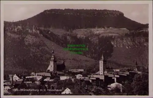 167101 AK Radkow Wünschelburg mit der Heuscheuer Grafschaft Glatz 1935