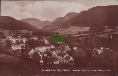 167111 AK Görbersdorf Schlesien 1925 Oberes Dorf mit Freudengrund