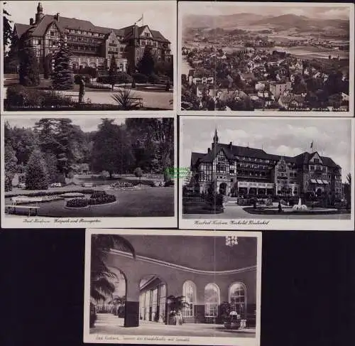 167106 5 AK Kudowa-Zdroj Bad Kudowa Panorama 1927 Kurhotel Fürstenhof 1938