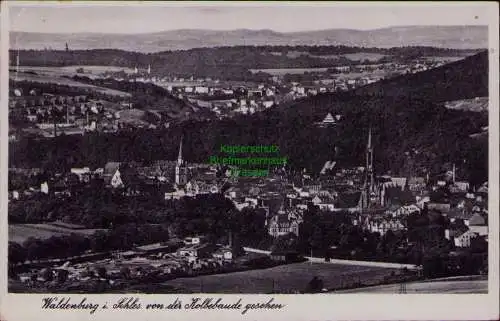 167102 AK Waldenburg Schlesien 1937 von der Kolbebaude Walbrzych
