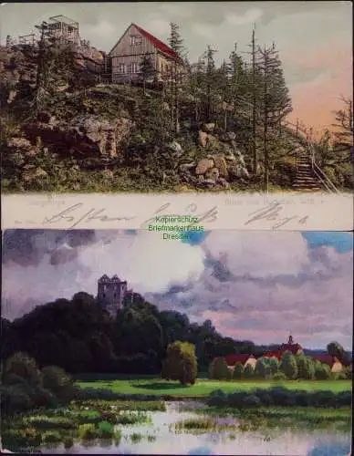 166175 2 AK Isergebirge Hochstein 1905 Willy Vogt Schreiberhau Greiffenstein
