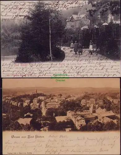 166207 3 AK Bad Elster 1904 Panorama Kurhaus 1927