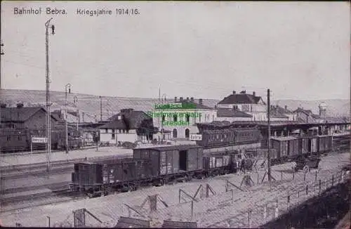 166273 AK Bad Bebra Bahnhof Kriegsjahre 1914 1916
