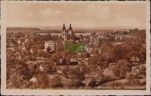 167121 AK Königsberg an der Eger Kynsperk nad Ohri Panorama 1944