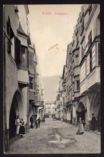 58711 AK Brixen Bressanone Stadtgasse 1908 Franzensfest