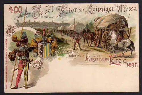 58758 AK Leipzig 1897 Sächs. Thüring. Gewerbe- u. Industrie Ausstellung No 3