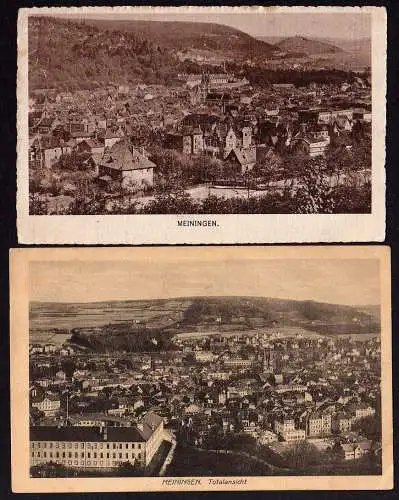 58764 2 AK Meiningen Totalansicht 1917 1918