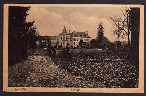 58779 AK Juniville Schloß ca. 1914 1918 Feldpost