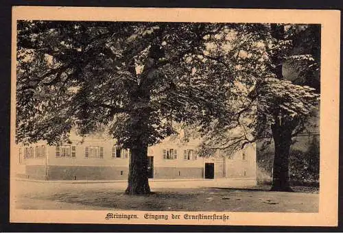58793 AK Meiningen Eingang der Ernestinerstraße um 1925