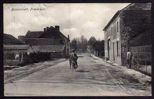 58810 AK Bazancourt Frankreich Motorrad 1915