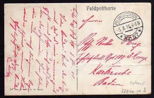58810 AK Bazancourt Frankreich Motorrad 1915