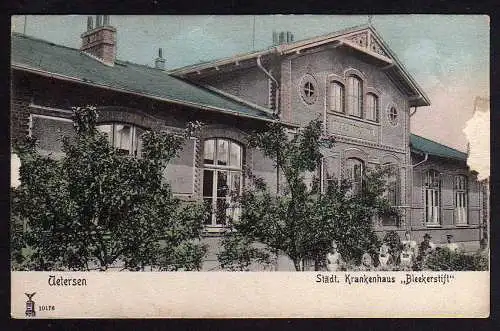 58846 AK Uetersen um 1905 Städt. Krankenhaus Bleekerstift