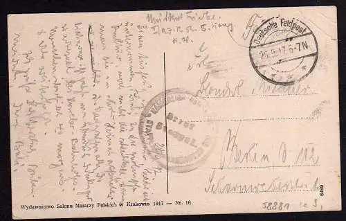 58881 AK Radom 1917 Ul. Spacerowa Feldpost