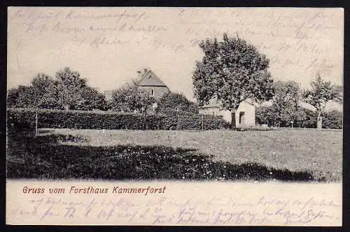 58899 AK Forsthaus Kammerforst Assmannshausen 1907